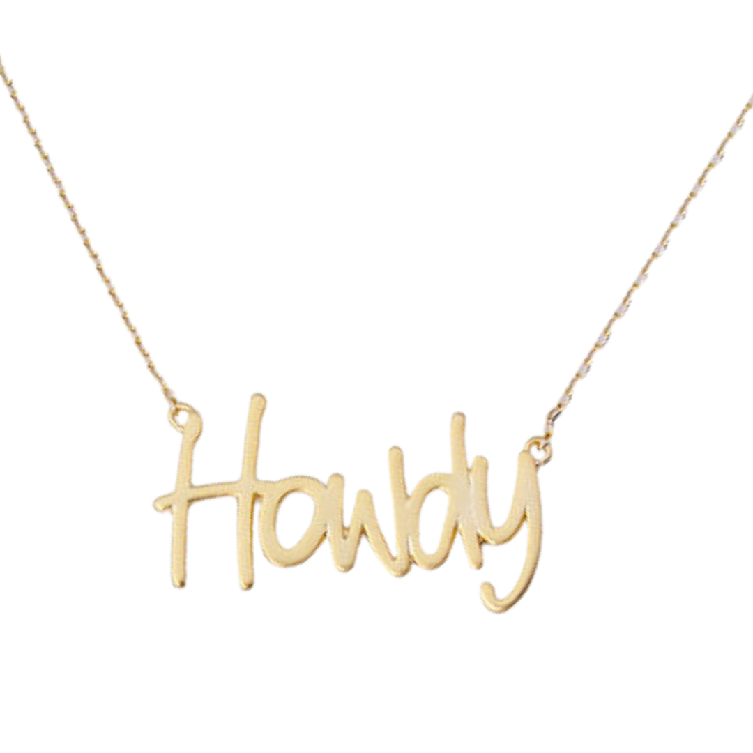 Claire & Susie Howdy Necklace