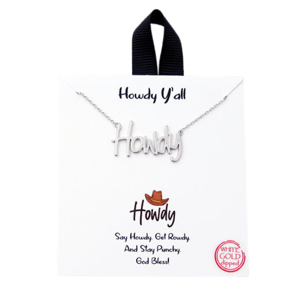 Claire & Susie Howdy Necklace