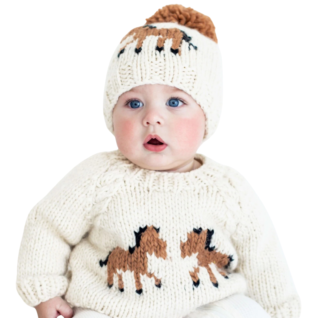 Huggalugs Pony Sweater Natural