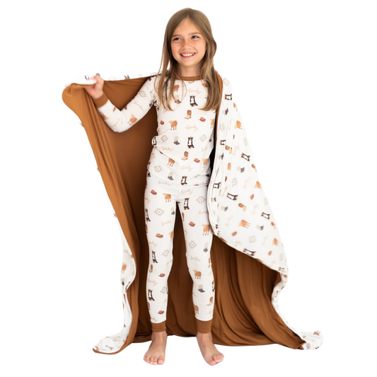 Hugga Babies Bedtime Buckaroo Two-Piece Set