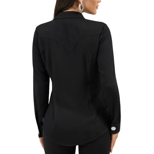 Wrangler Women's Slim Concho Button Shirt