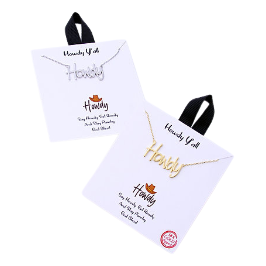 Claire & Susie Howdy Necklace