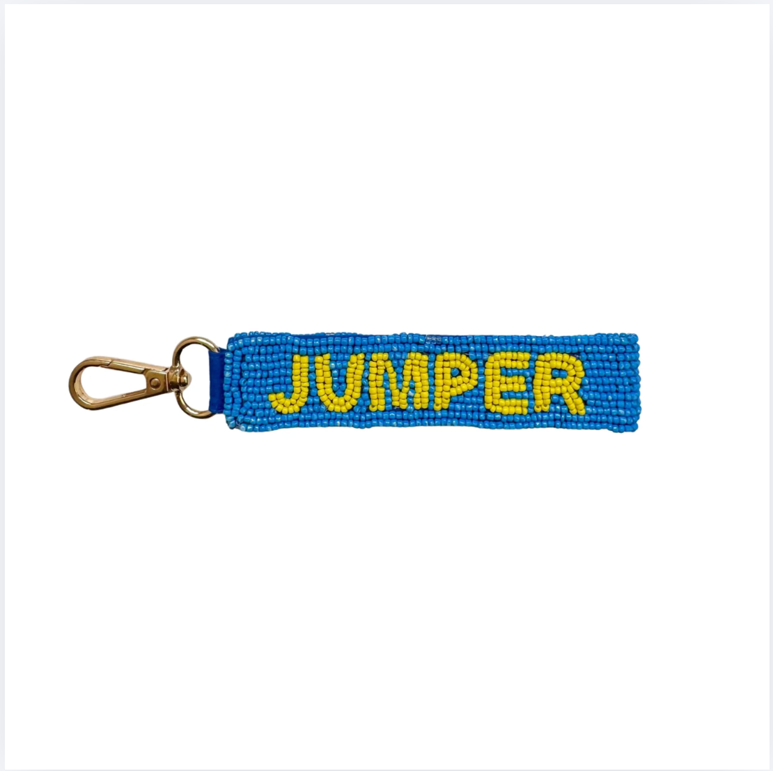 Tucker Tweed Beaded Keychain