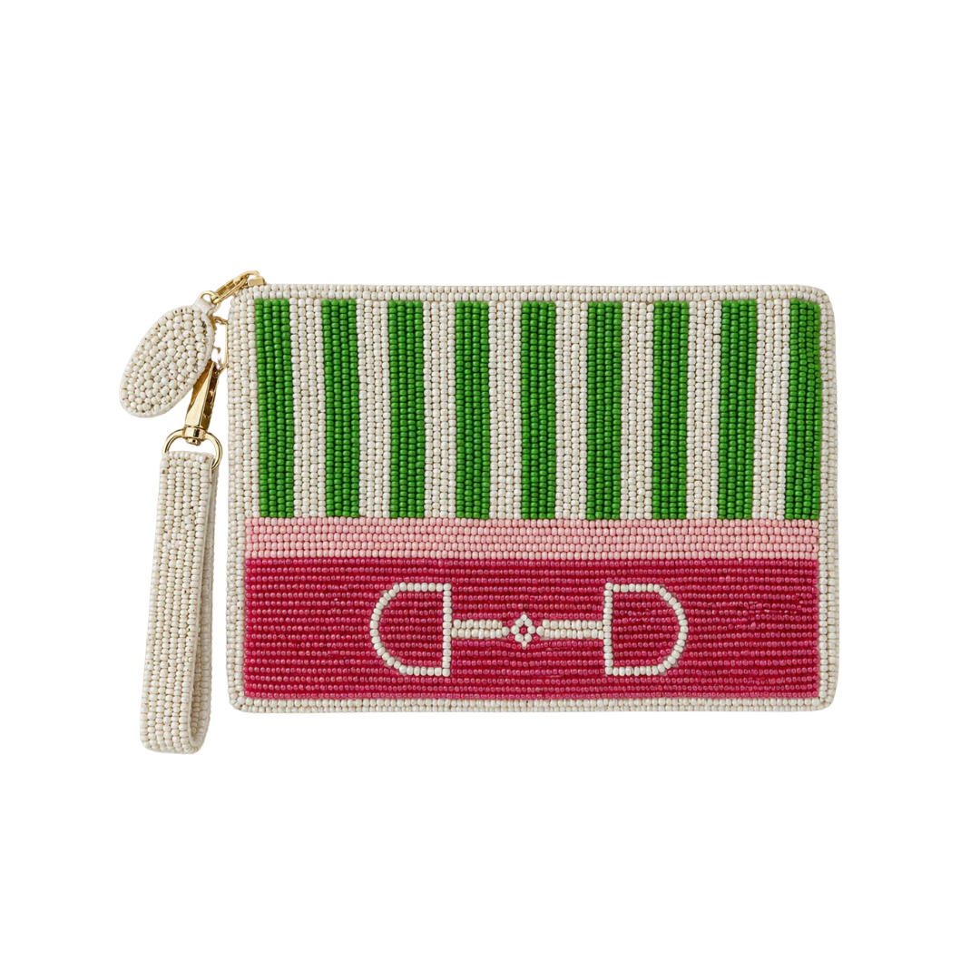 Tucker Tweed Beaded Bag - Medium