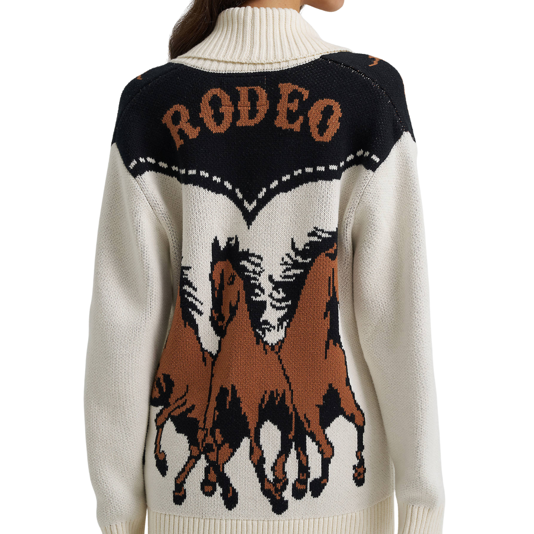 Wrangler Retro Rodeo & Horseshoe Cardigan