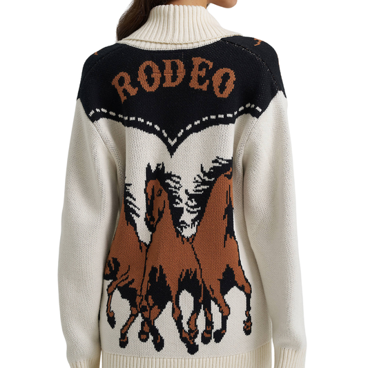 Wrangler Retro Rodeo & Horseshoe Cardigan