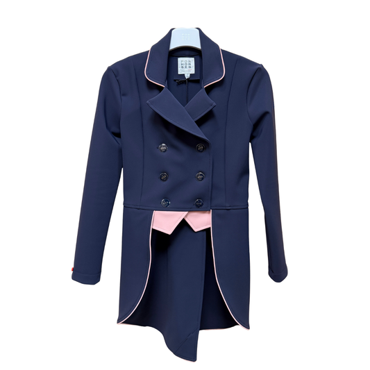 For Horses Lula Custom Juniors Shadbelly- Navy/Rose S