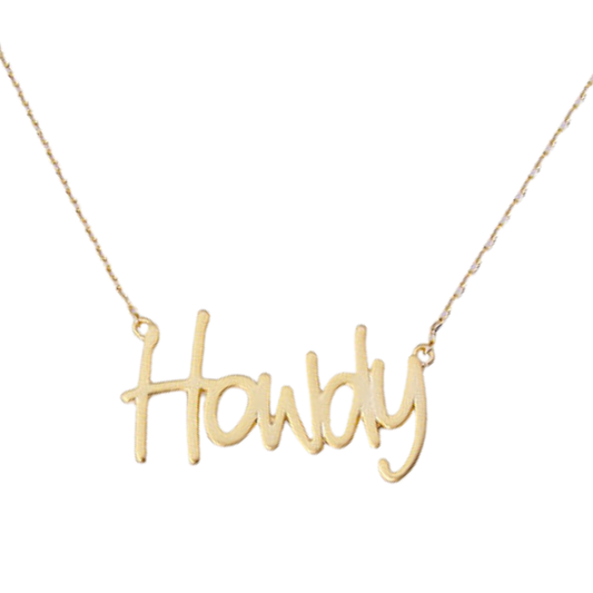 Claire & Susie Howdy Necklace
