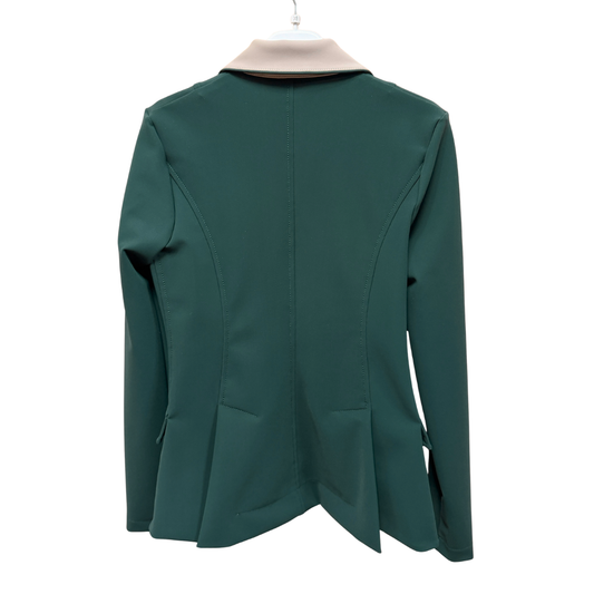 For Horses Cristina Custom Show Jacket - Deep Green/Beige