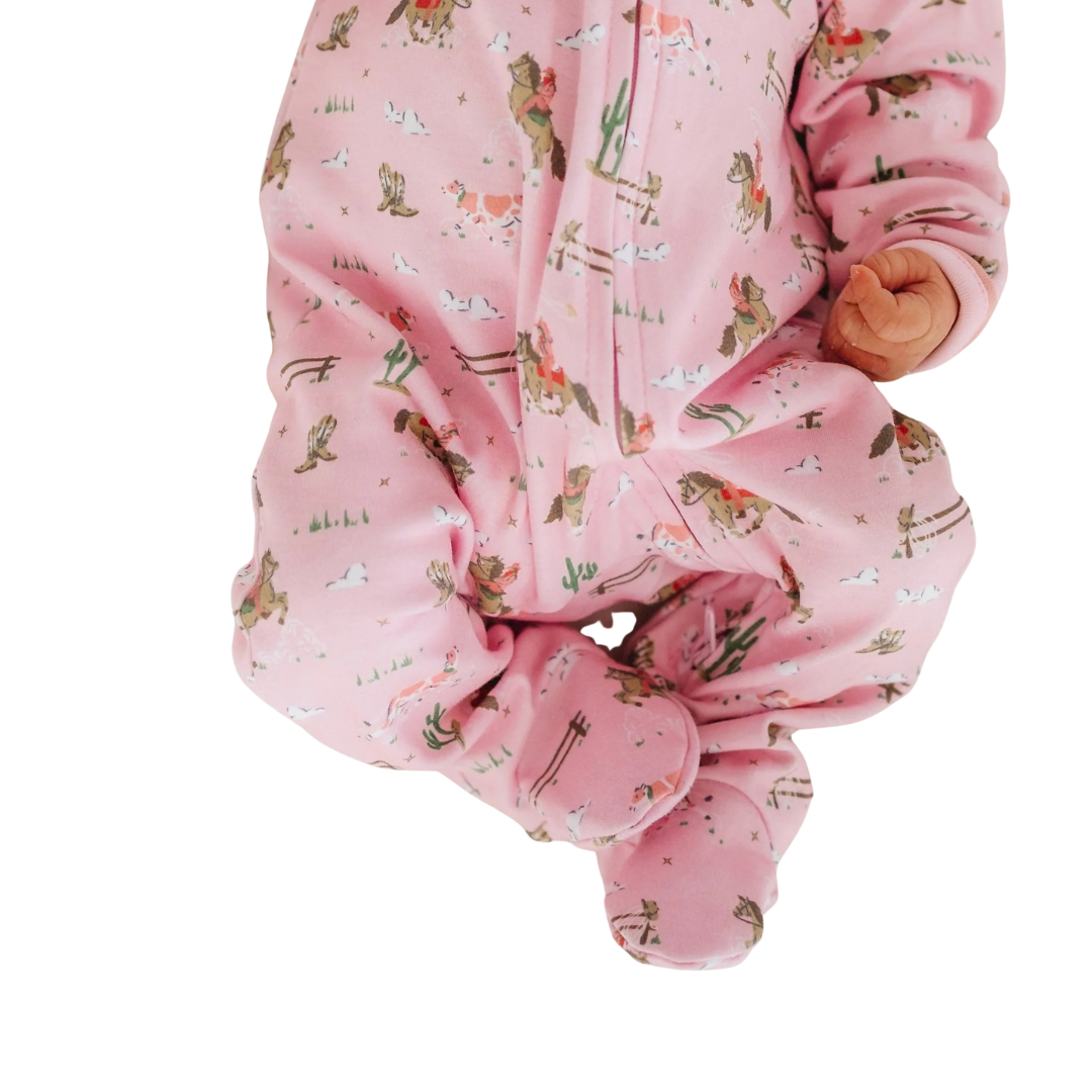 Magnolia Baby Little Wranglers Pajamas - Pink