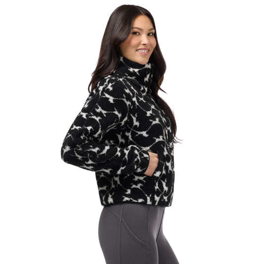 Kerrits Berber Flying Horse Full Zip Jacket - Black