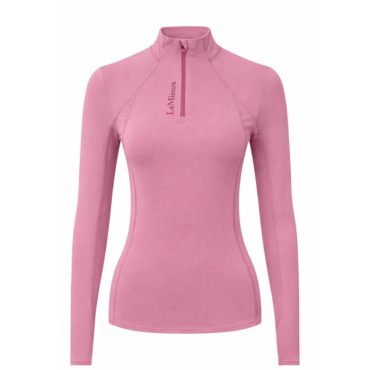 lemieux classique base layer long sleeve equestrian riding top mallow