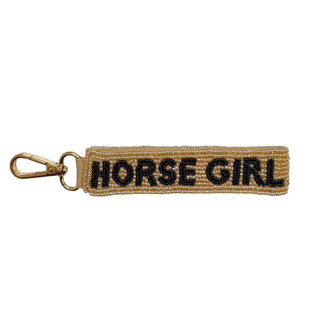 Tucker Tweed Beaded Keychain