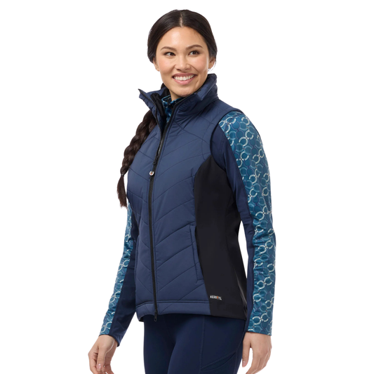 Kerrits Core Motion Quilted Riding Vest - Nightfall GiddyUp