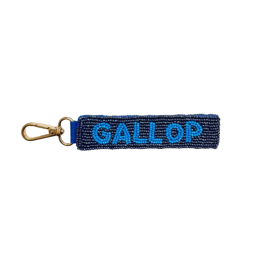 Tucker Tweed Beaded Keychain