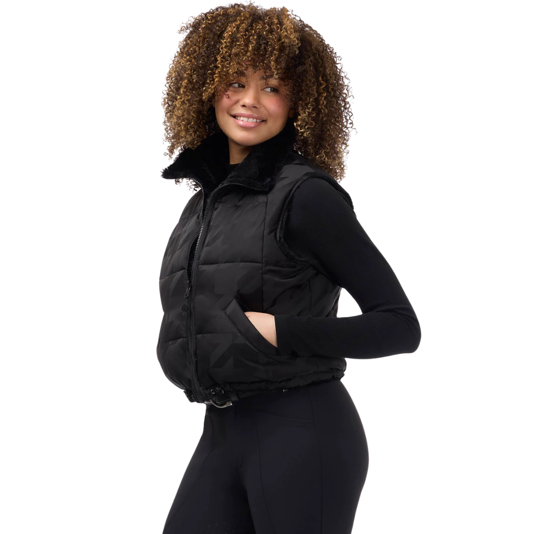 Kerrits Skyline Houndstooth Reversible Puffer Vest