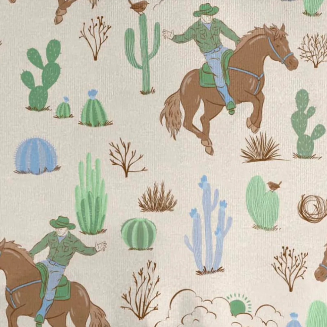 Goosies Zip and Two Piece Pajamas - Saddle Up, Cowboy