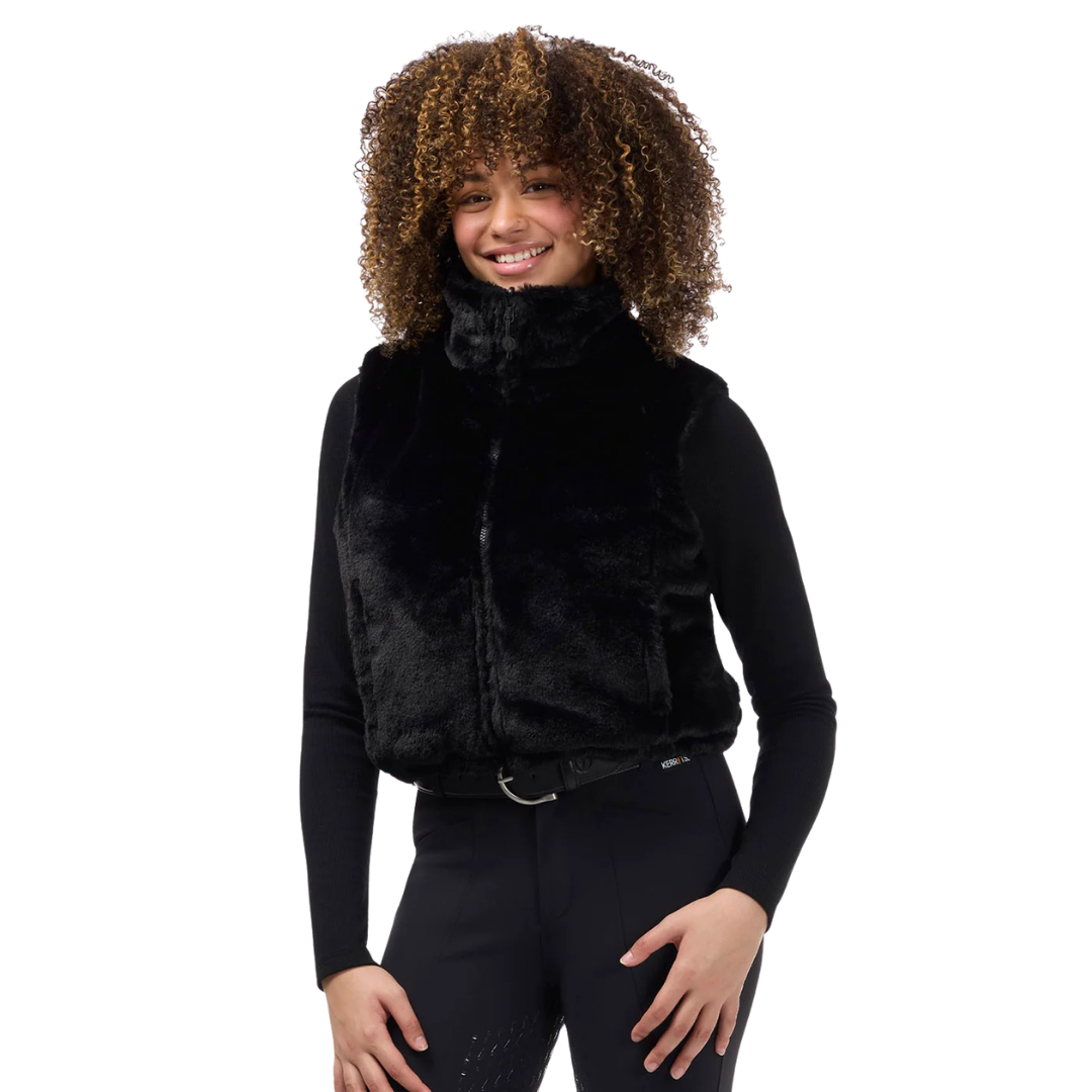 Kerrits Skyline Houndstooth Reversible Puffer Vest