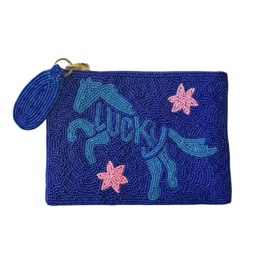 Tucker Tweed Beaded Bag - Medium