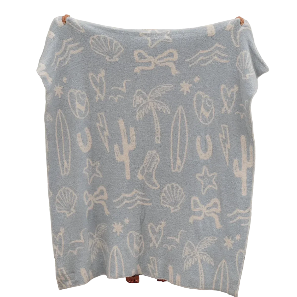 local beach western luxe home throw blanket